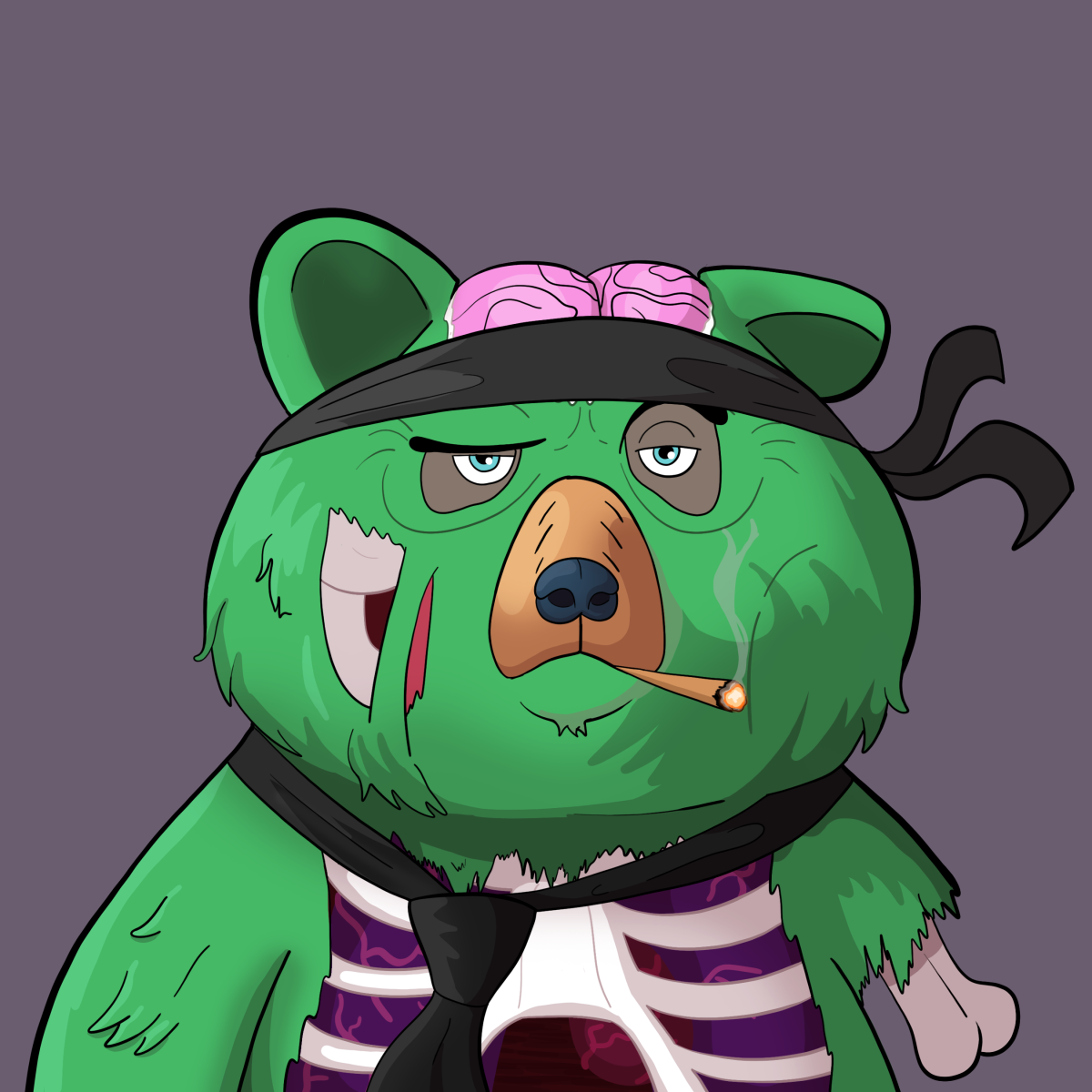 #1750 • Itchy Buttloaf Zombie Bear