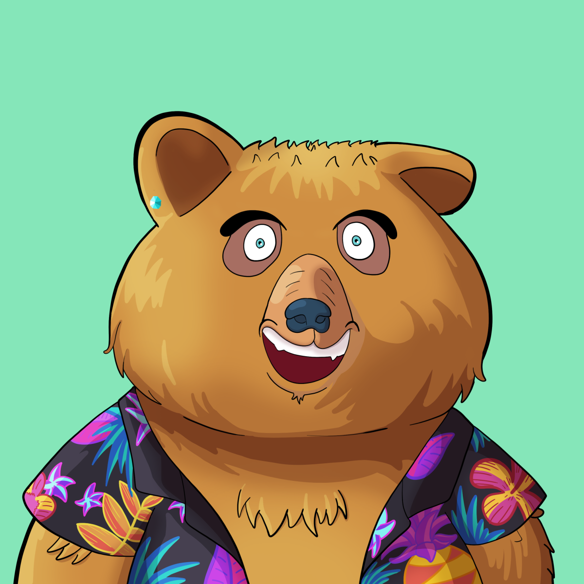 #225 • Fluffy Bubba Butterscotch Bear