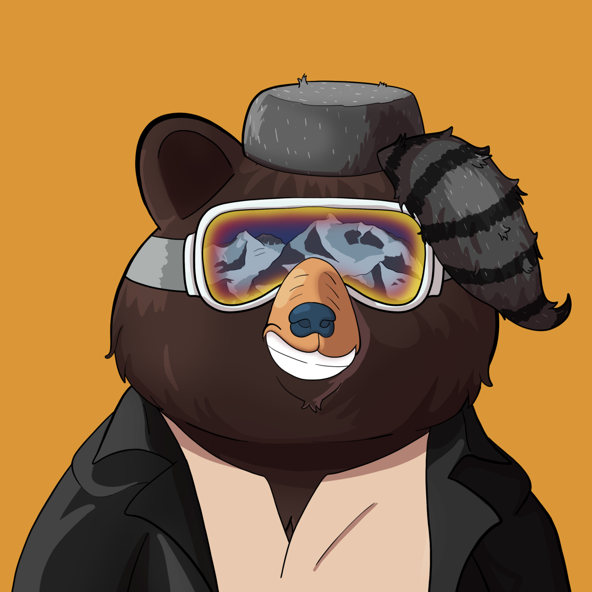 #2910 • Stylin' Tweedy Ink Bear