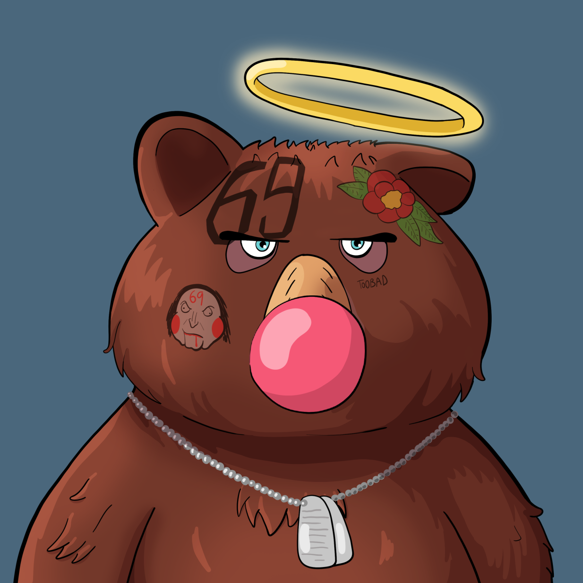 #3429 • Itchy Bad-News Chocolate Bear