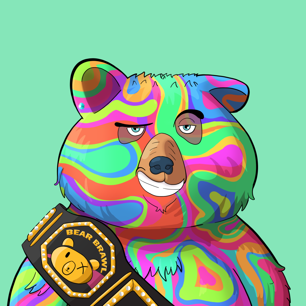 #3554 • Sandy Bored LSD Bear