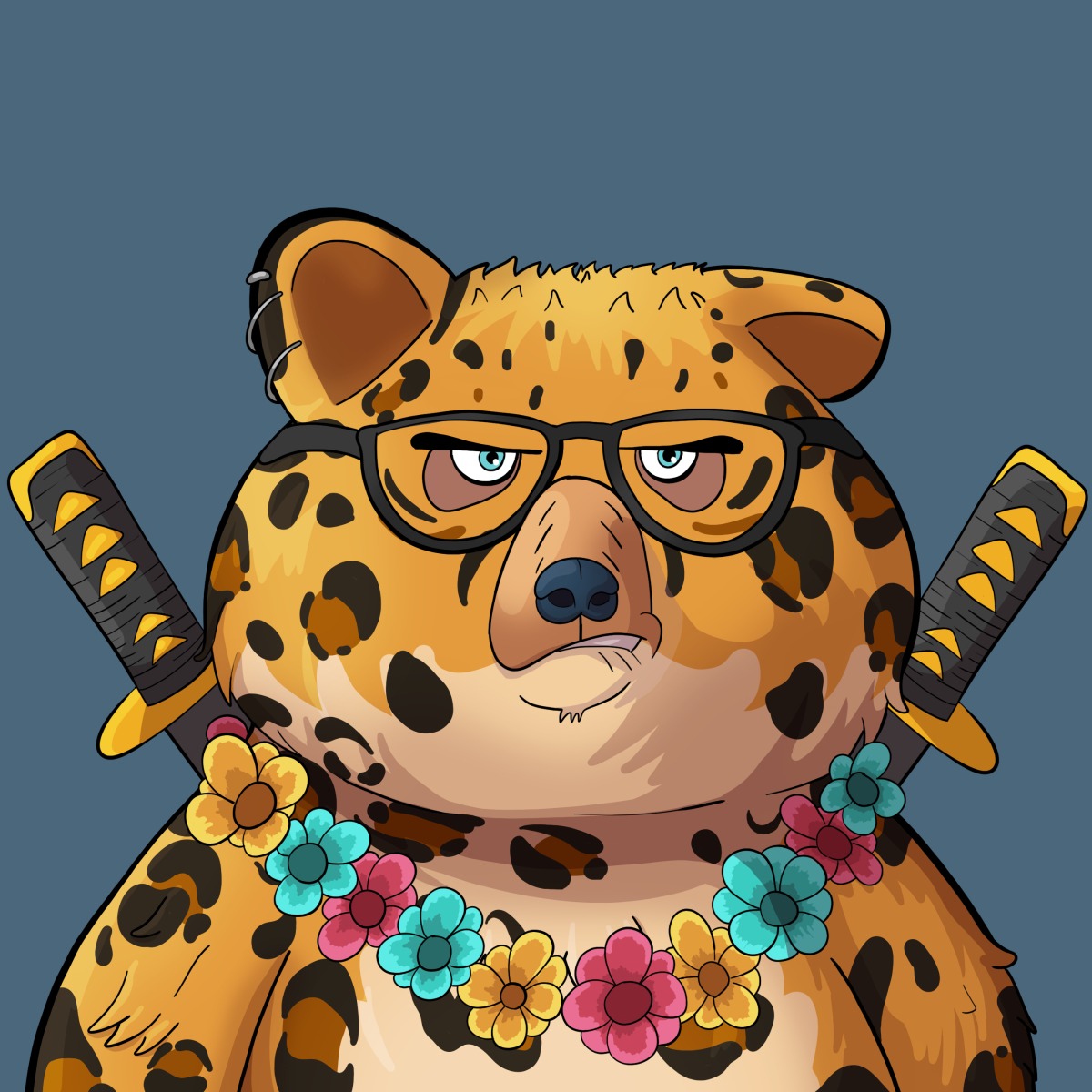 #3774 • Primetime Bulgy Leopard Bear