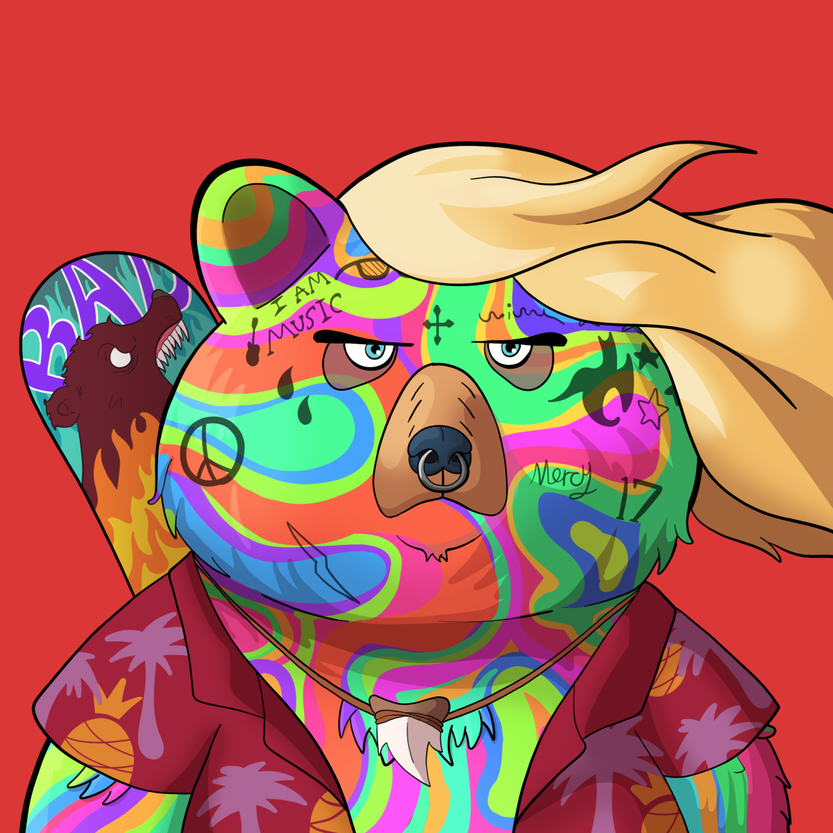 #4119 • Buxom Swiggity Shroom Bear