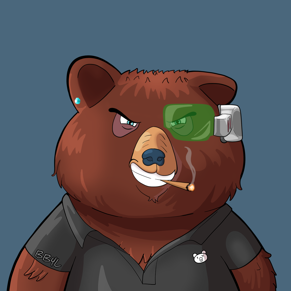 #4175 • Fuzzy Heavy Brown Bear