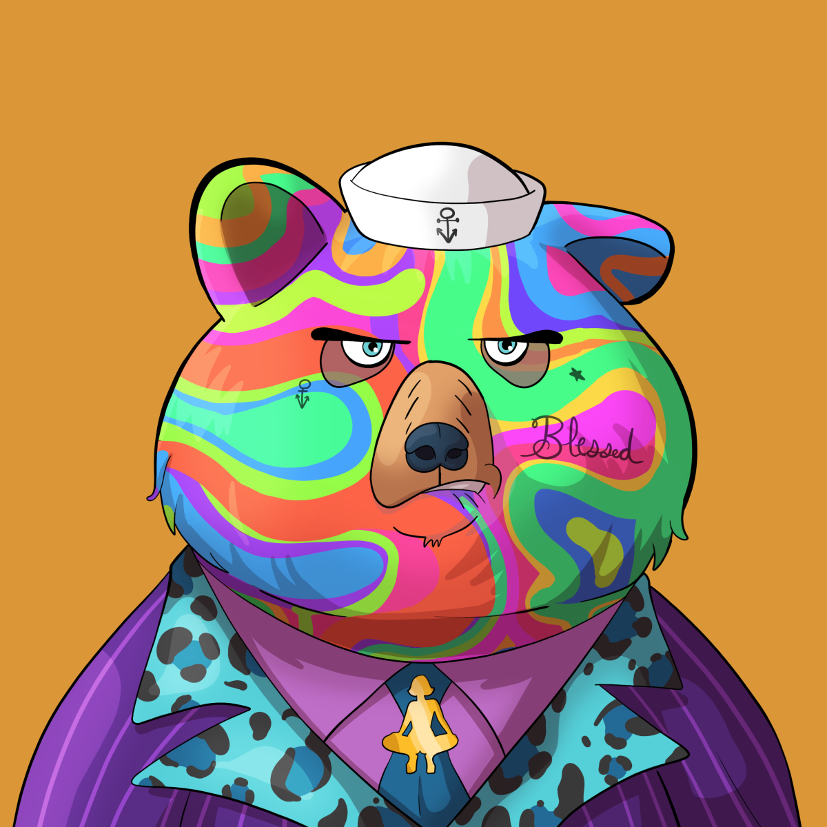 #4443 • Dowdy Buttchunks Acid Bear