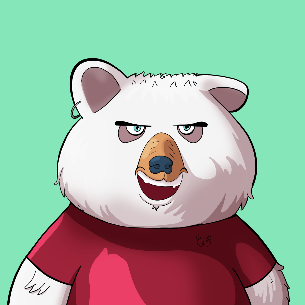 #4786 • Grubby Pimpin' Snow Bear