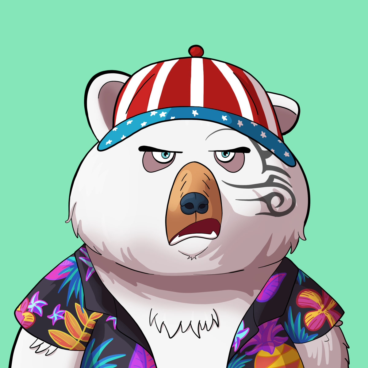 #4946 • Yawny Primetime Snow Bear