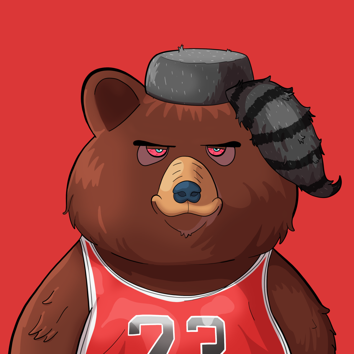 #504 • Tacky Steely Brown Bear