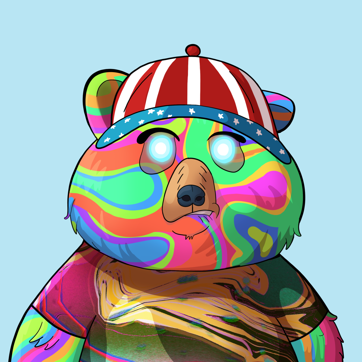 #5087 • Studly Chunky Zooted Bear