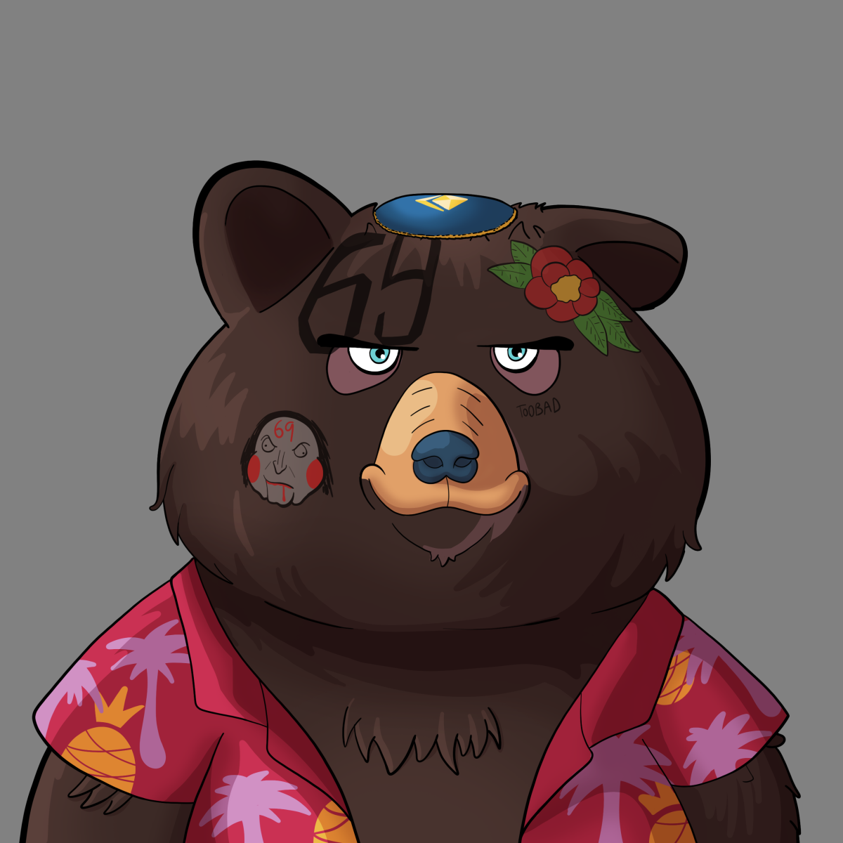 #5105 • Soapy Stylin' Shady Bear