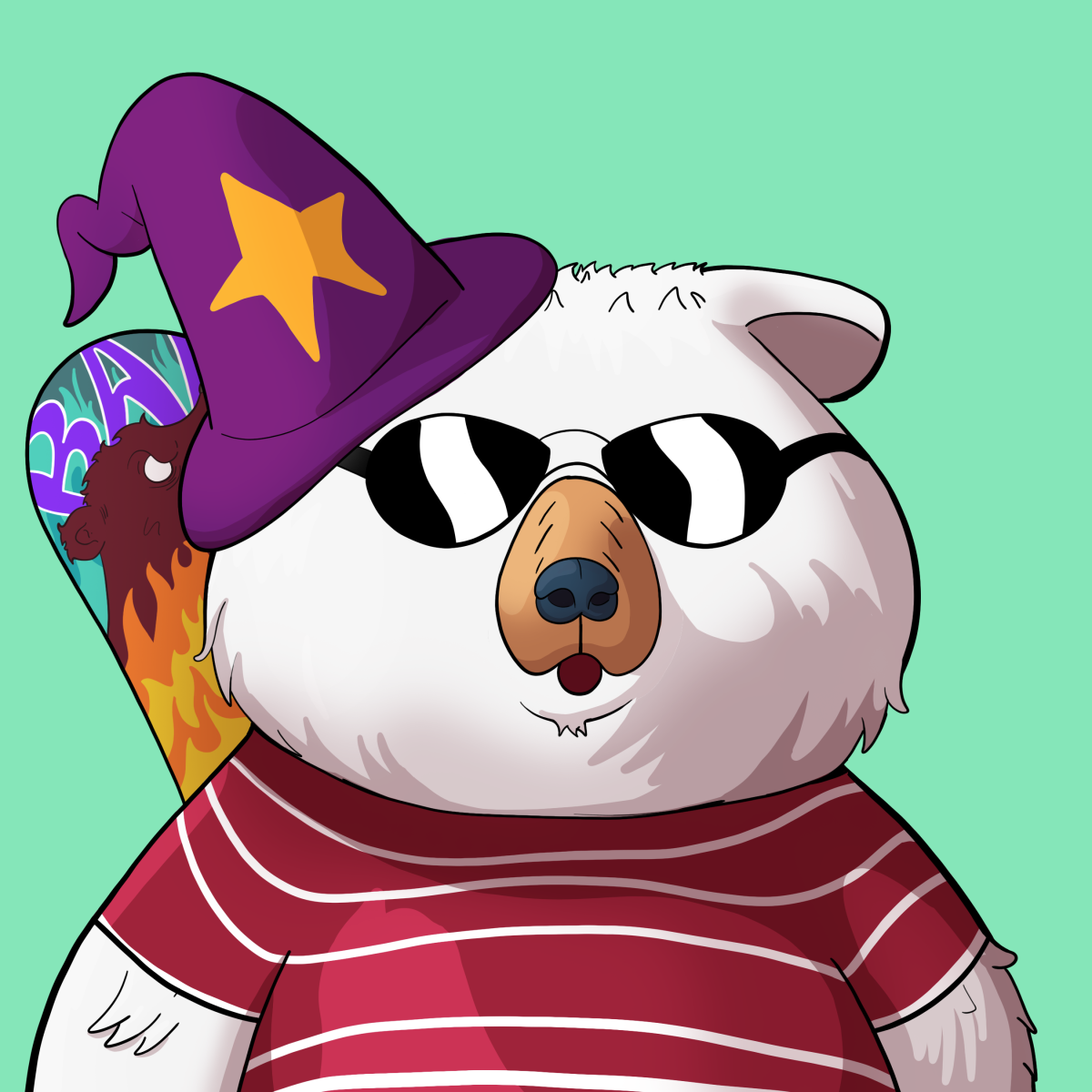 #5205 • Pocky Handsome White Bear