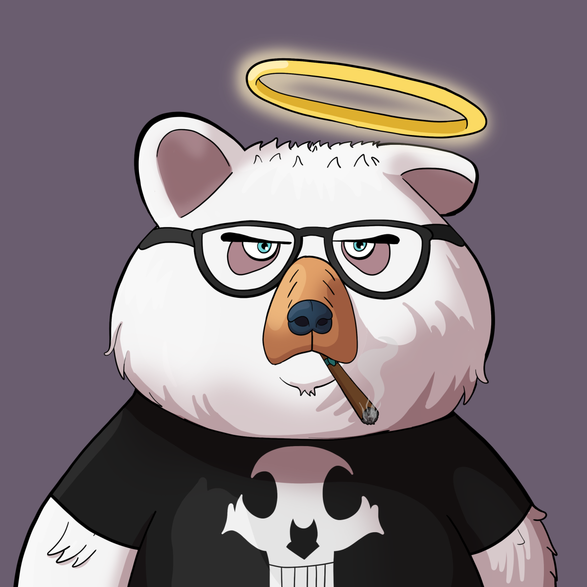 #5390 • Jumbly Classy Albino Bear