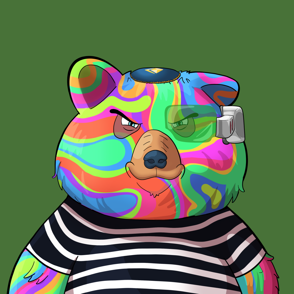 #5494 • Soapy Tacky Acid Bear