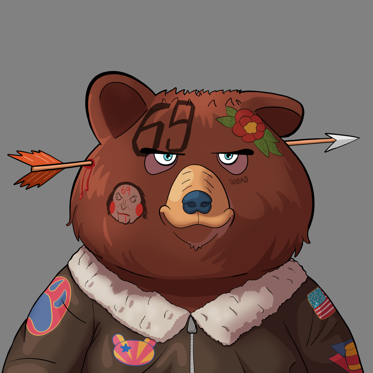 #5536 • Cakey Bushy Chocolate Bear